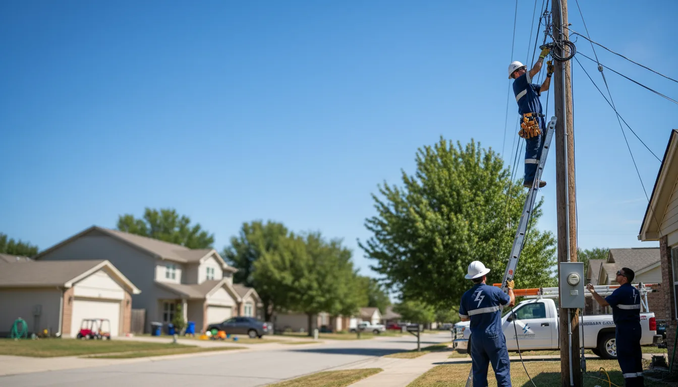 Residential electrician providing installation services in Saint Francis, MN